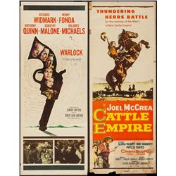 1959 "WARLOCK" INSERT MOVIE POSTER