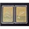AUSTRALIA DOLPHIN 1 OZ. .999 GOLD CLAD INGOT BAR