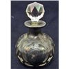 ANTIQUE .999 FINE SILVER ALVIN OVERLAY PERFUME BOTTLE