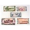 Image 2 : NORTH KOREAN WON 5 PIECE UNCIRCULATED BANK NOTE SET