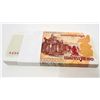 BUNDLE OF 100 CAMBODIAN 50 RIEL UNCIRCULATED BANK NOTES