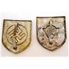Image 2 : LOT OF 2 NAZI GERMAN HELMET BADGES