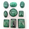 Image 1 : LOT OF 110.9 CTS. OF NATURAL GREEN EMERALDS