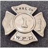 Image 1 : VINTAGE FIREFIGHTERS WFD K. H&L CO. #1 BADGE
