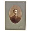 Image 1 : ANTIQUE 1906 MOUNTED PHOTO OF NAVAL OFFICER PORTLAND OR