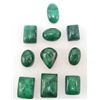 Image 1 : LOT OF 101.4 CTS. OF NATURAL GREEN EMERALDS