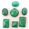 Image 1 : LOT OF 100.1 CTS. OF NATURAL GREEN EMERALDS