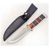 Image 1 : JEWELED HUNTER KNIFE WITH PEARLIZED HANDLE AND SHEATH