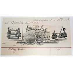 1888 BILLHEAD RECEIPT WHOLESALE AND RETAIL STORE