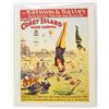 Image 1 : CANVAS PRINT CIRCUS POSTER "BARNUM & BAILEY CONEY ISLAND"