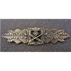 GERMAN NAZI ARMY BRONZE CLOSE COMBAT CLASP PIN