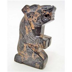 CHINESE ARCHAIC JADE STYLE CARVED FIGURINE STATUE