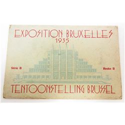 VINTAGE EXPOSITION BRUXELLES 1935 BRUSSEL CARD
