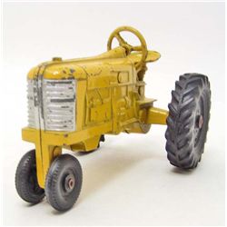 VINTAGE YELLOW DIECAST TOY TRACTOR