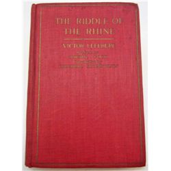 1923 "THE RIDDLE OF THE RHINE" HARDBACK BOOK