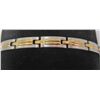 Image 1 : MENS BRACELET SILVER AND GOLD TONE