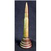 Image 1 : WWII TRENCH ART LARGE BULLET LIGHTER ON STAND-BRASS-6.5
