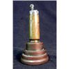 Image 2 : WWII TRENCH ART LARGE BULLET LIGHTER ON STAND-BRASS-6.5