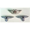 Image 1 : 2 ORIG NAZI UNIFORM METAL BREAST EAGLES W/SWASTIKAS