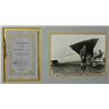 Image 2 : Special Charles Lindbergh Sgnd Banquet Menu 1927 w/ COA