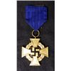 Image 1 : NAZI 40 YEAR FAITHFUL SERVICE MEDAL & RIBBON-MINT-GILT-