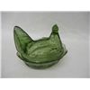 Image 2 : Green Glass Fenton Hen on a Nest