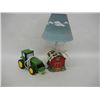Image 1 : John Deere Tractor Lamp and Red Barn Table Lamp