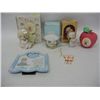 Image 1 : 2 Precious Moments Figurines, 1 Precious Moments Ornament, Precious Moments Frame, and Silver Plated