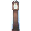 Image 1 : George III oak & mahogany longcase clock with swan-neck pediment, the 30-hour...