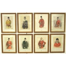 Set of eight late C19th / early C20th colour artist's first proofs - 'THE EARL...