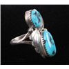 Image 1 : Navajo Sterling Silver & Turquoise Ring This is a