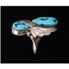 Image 7 : Navajo Sterling Silver & Turquoise Ring This is a