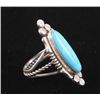 Image 2 : Navajo Silver & Turquoise Ring by Mary B. Smith Th