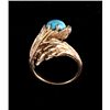 Image 2 : Egg in Basket 14kt Gold & Turquoise Ring The lot f