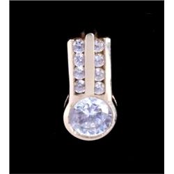 14kt Gold Diamond Pendant The piece is marked 14kt