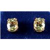 Image 1 : Peridot 14kt Gold Earrings 8 Carats Total This is