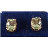 Image 3 : Peridot 14kt Gold Earrings 8 Carats Total This is