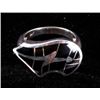 Image 4 : Zuni Sterling Silver & Jet Inlaid Bear Ring The ri