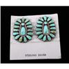 Image 1 : Navajo Sterling Silver and Turquoise Earrings This