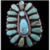 Image 3 : Navajo Sterling Silver and Turquoise Earrings This