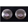 Image 2 : Navajo Sterling Silver and Abalone Earrings This l