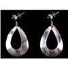 Image 1 : Sterling Silver and Jet Earrings This lot features