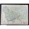 Image 1 : Rand McNally Standard Map of Montana 1957 The map