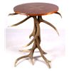 Image 2 : Antique Elk Horn and Inlay Parlor Table This lot f