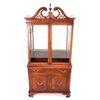 Image 1 : Mahogany Carved China Hutch circa 1920's This piec