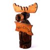 Image 1 : Carved Wood Moose Welcome Sign This lot features a