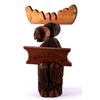 Image 2 : Carved Wood Moose Welcome Sign This lot features a