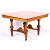 Image 1 : Antique Oak Dinning Room Table The table currently