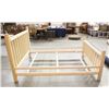 Image 1 : King Size Rustic Log Bed This lot features a king