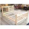 Image 2 : King Size Rustic Log Bed This lot features a king